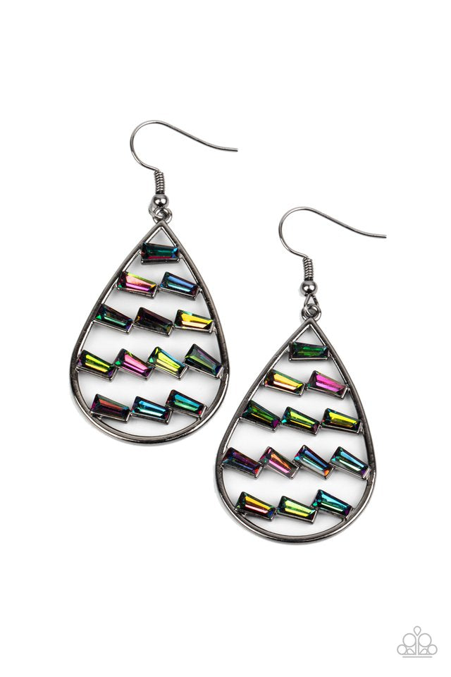 *Paparazzi Accessories* Glitzy Grit Multi Earrings