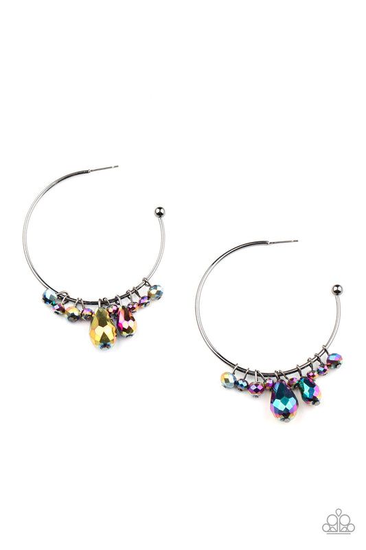 Dazzling Downpour Multi Hoop Earrings by Paparazzi Accessories