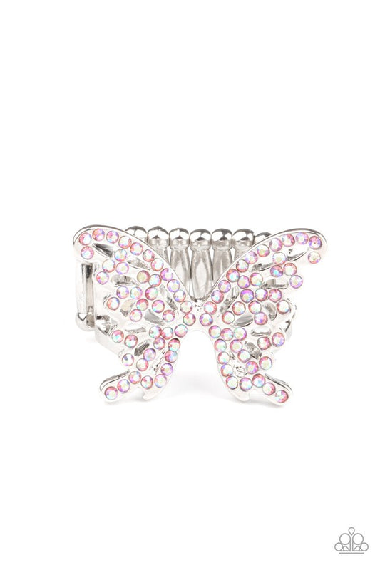 Butterfly Orchard Pink Ring by Paparazzi Accessories