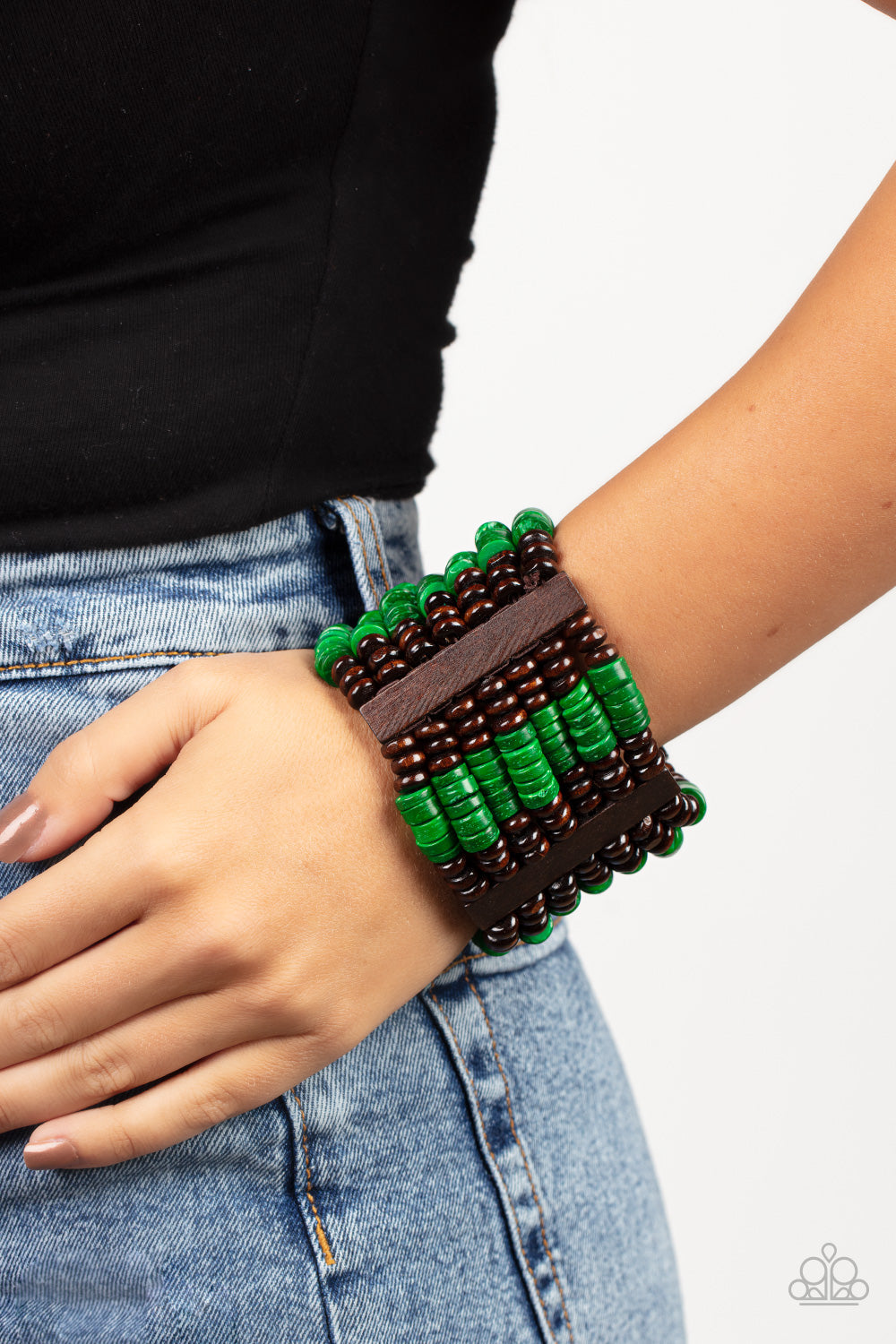 Vacay Vogue Green Bracelet by Paparazzi Accessories