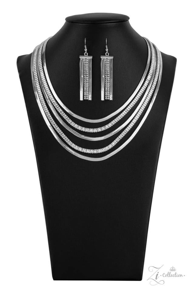 Persuasive 2021 Zi Collection Silver Rhinestone Paparazzi Necklace