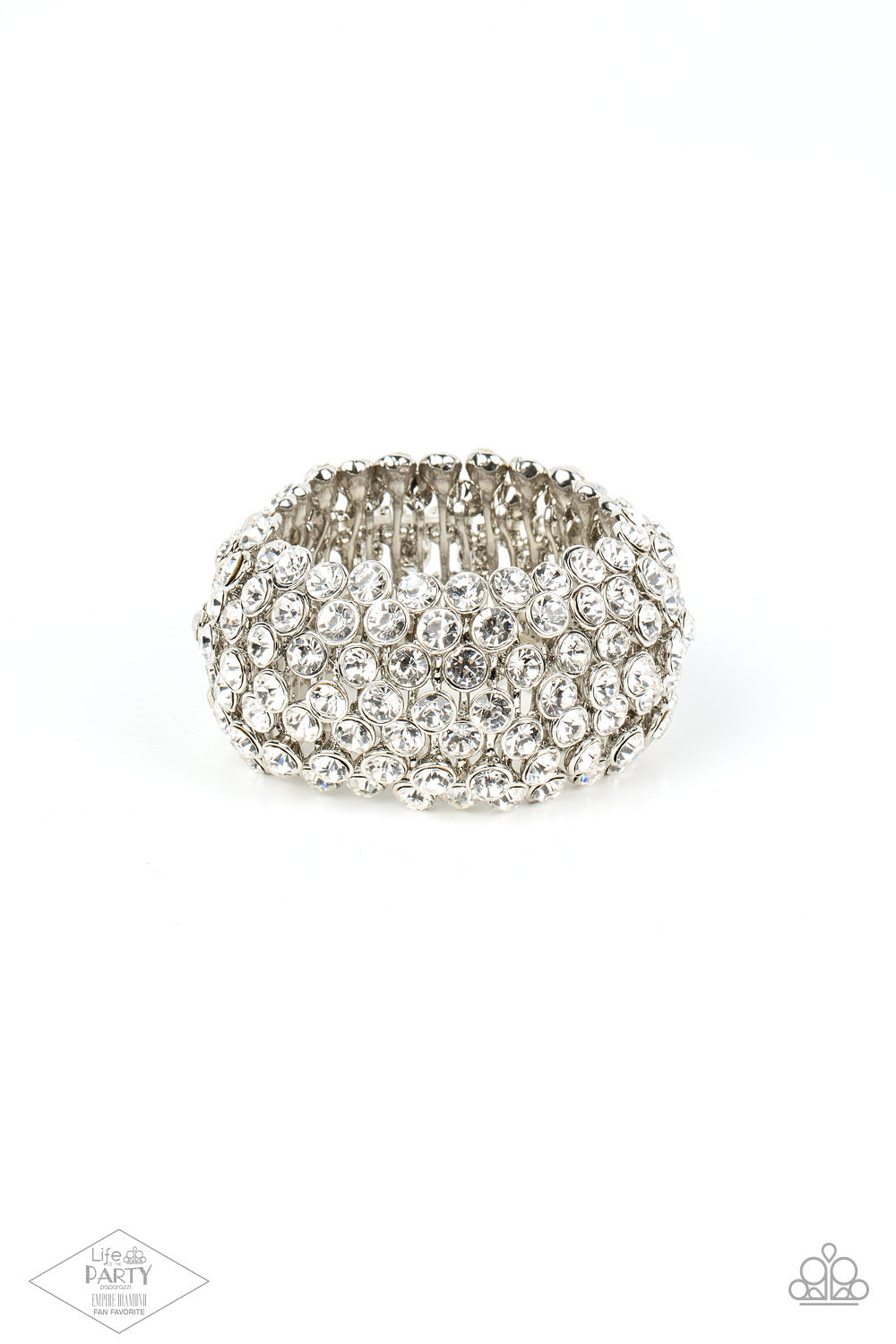 Playing With Fire White Zi Bracelet by Paparazzi Accessories