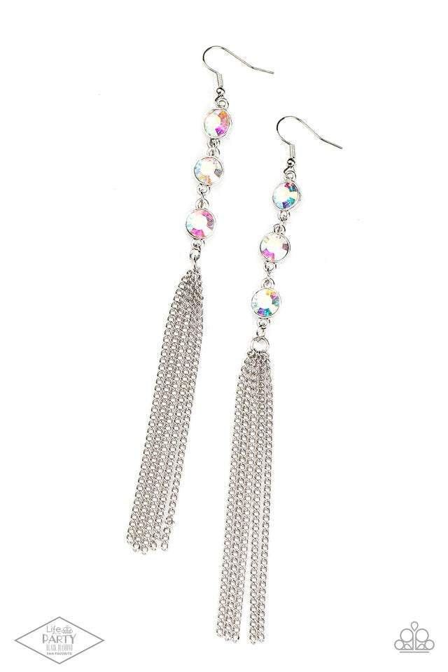 Moved to TIERS Iridescent Multi Earrings by Paparazzi Accessories