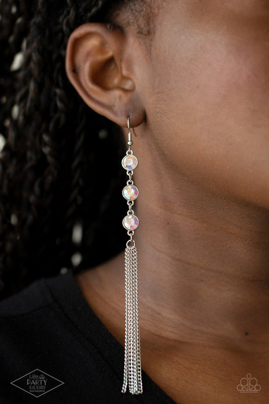 Moved to TIERS Iridescent Multi Earrings by Paparazzi Accessories