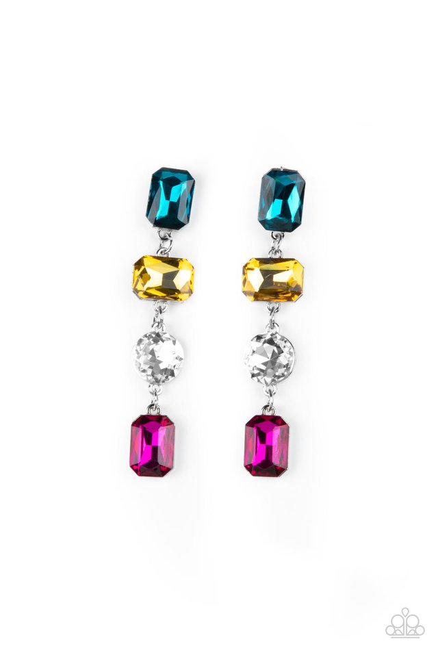 Cosmic Heiress Multi Post Earrings by Paparazzi Accessories