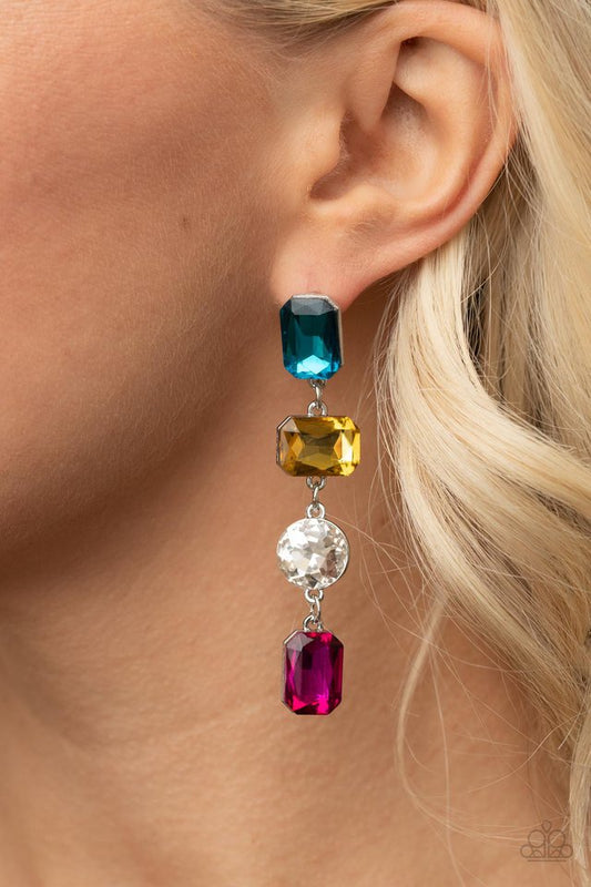 Cosmic Heiress Multi Post Earrings by Paparazzi Accessories