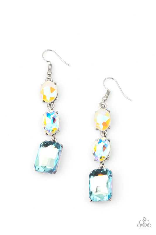 Dripping In Melodrama Blue Earrings by Paparazzi Accessories