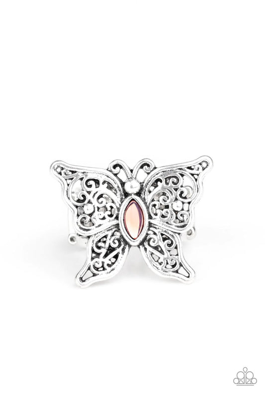 Flutter Flavor Pink Ring By Paparazzi Accessories