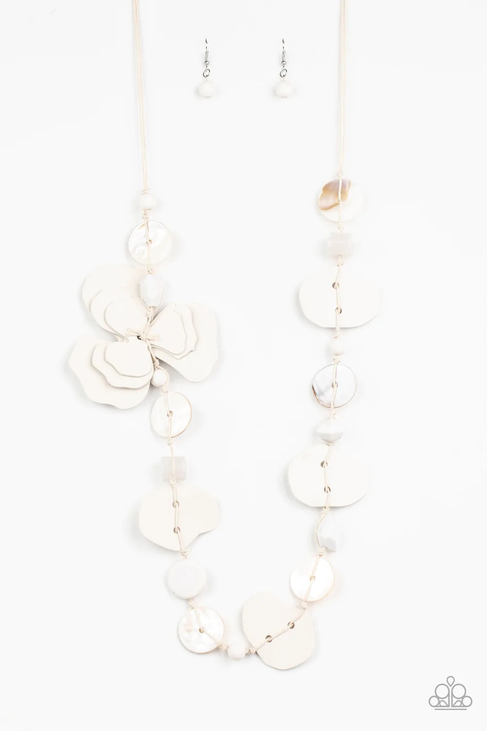 On Island Time White Necklace by Paparazzi Accessories