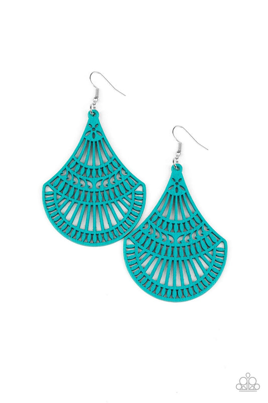 Tropical Tempest Blue Earrings by Paparazzi Accessories