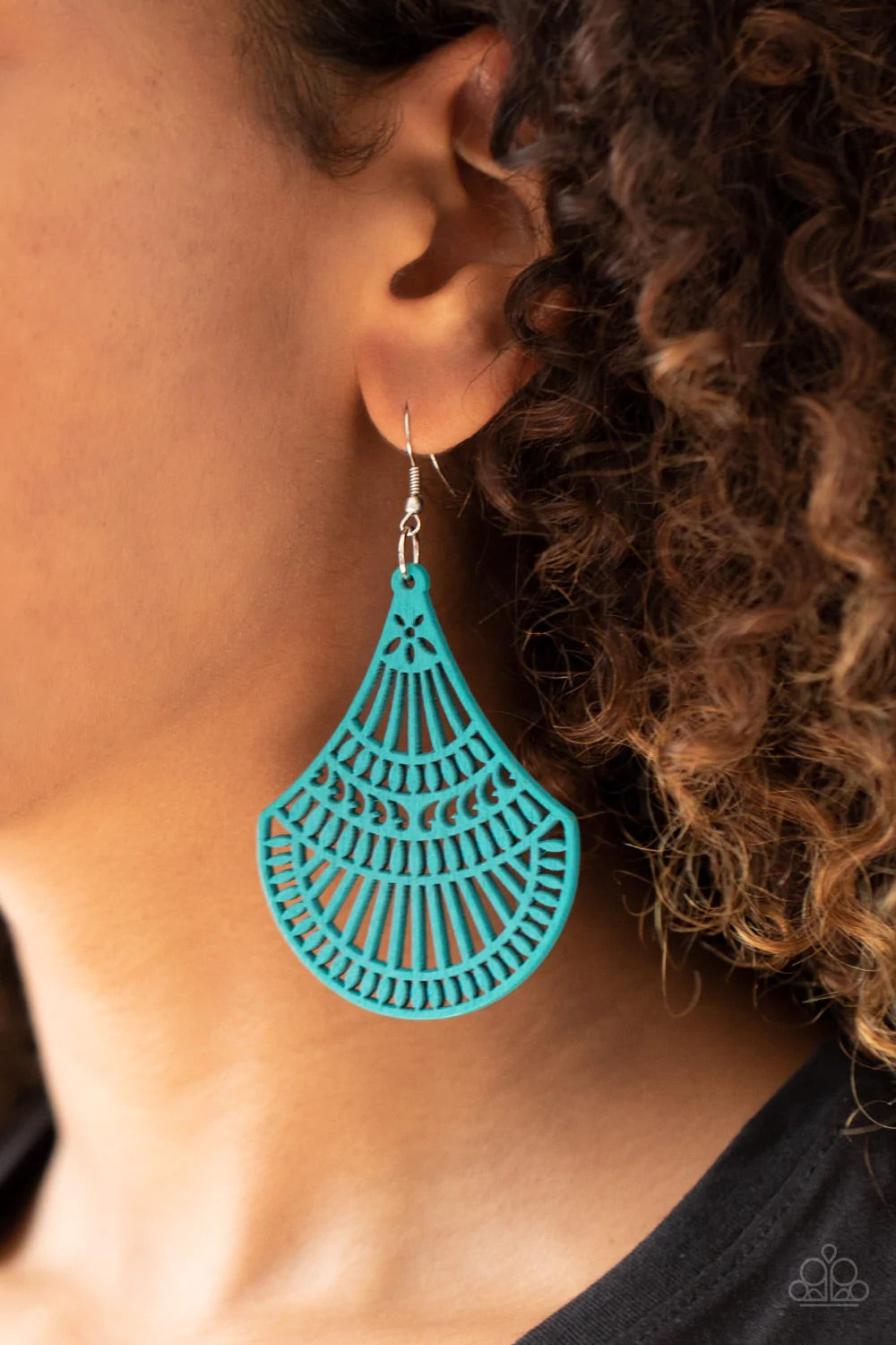 Tropical Tempest Blue Earrings by Paparazzi Accessories