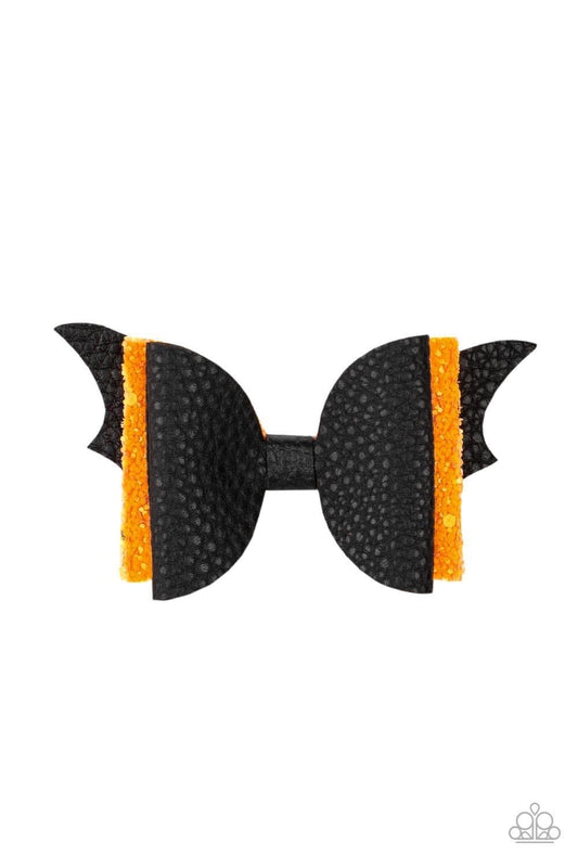 "SPOOK-taculer,SPOOK-taculer" Black Hair Clip by Paparazzi Accessories