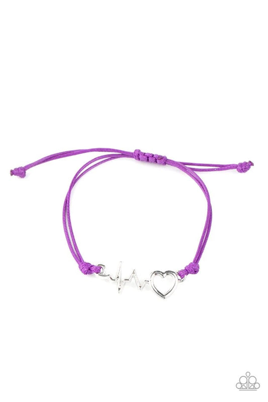 Cardiac Couture Purple Bracelet by Paparazzi Accessories