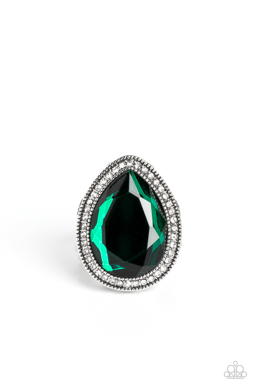 Illuminated Icon Green Ring by Paparazzi Accessories