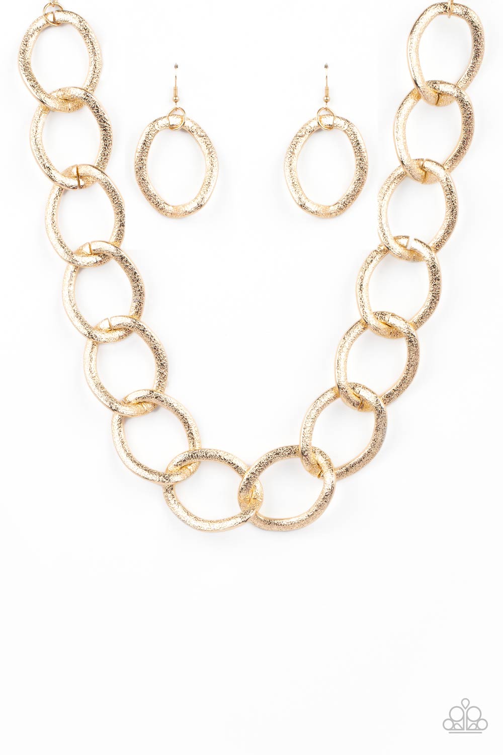 *Paparazzi Accessories*  "Industrial Intimidation" Gold Necklace