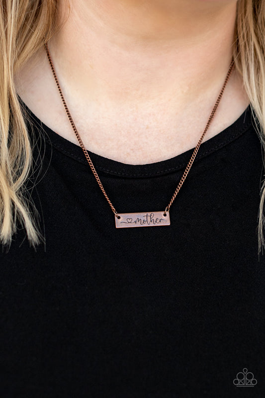 *Paparazzi Necklace* "Joy of Motherhood" Mother's Day Copper Necklace