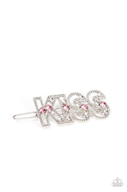 * Paparazzi Hair Accessories* Kiss Bliss Pink Hair Clip