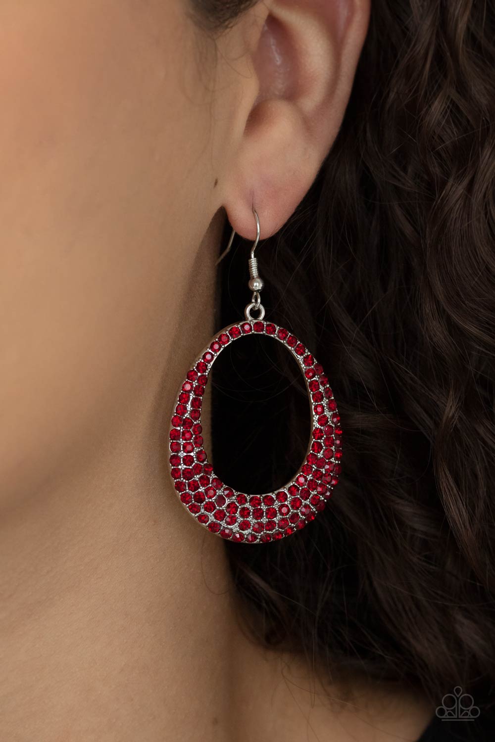 *Paparazzi Earrings* "Life GLOWS on" Red Earrings