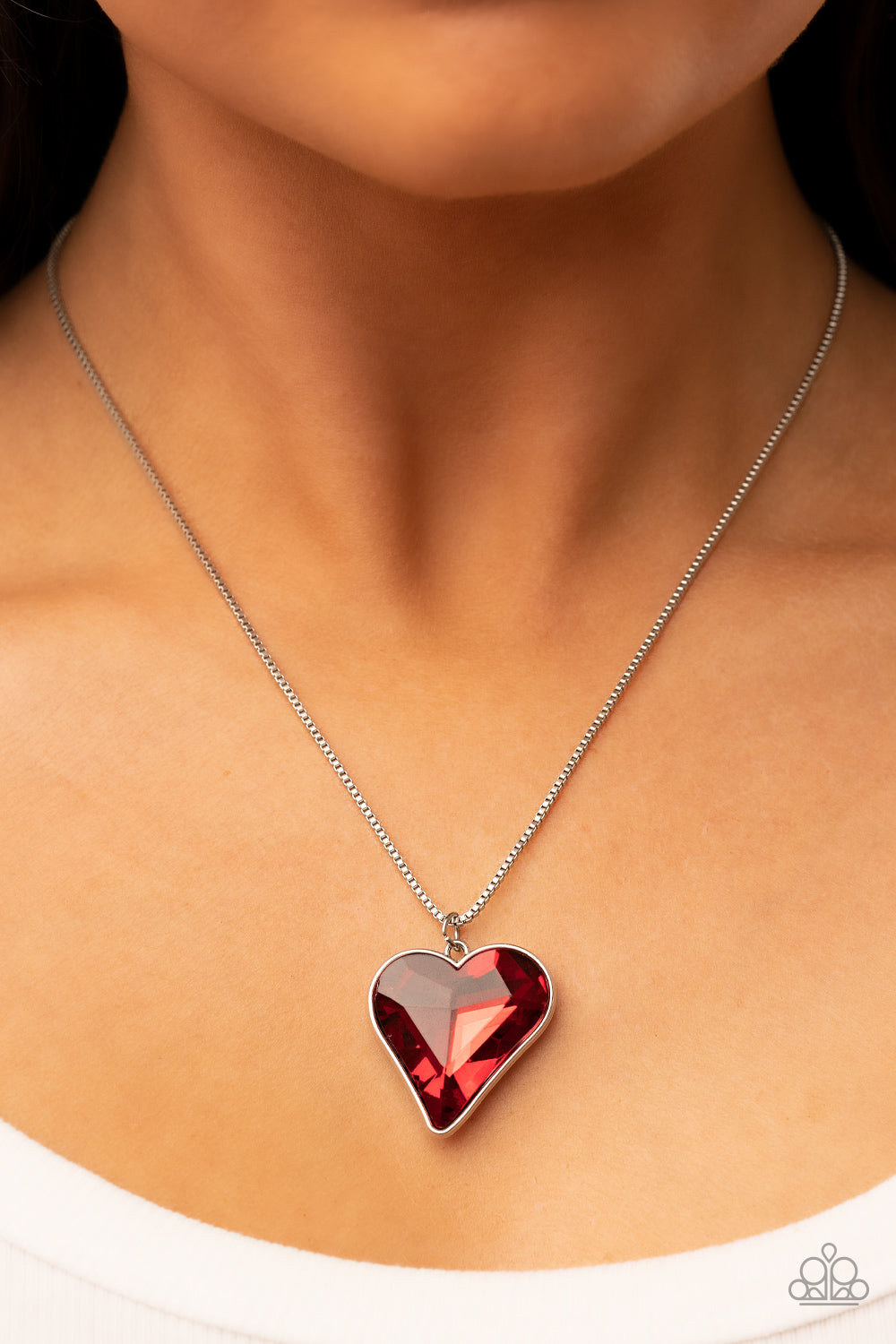 Lockdown My Heart Red Necklace by Paparazzi Accessories