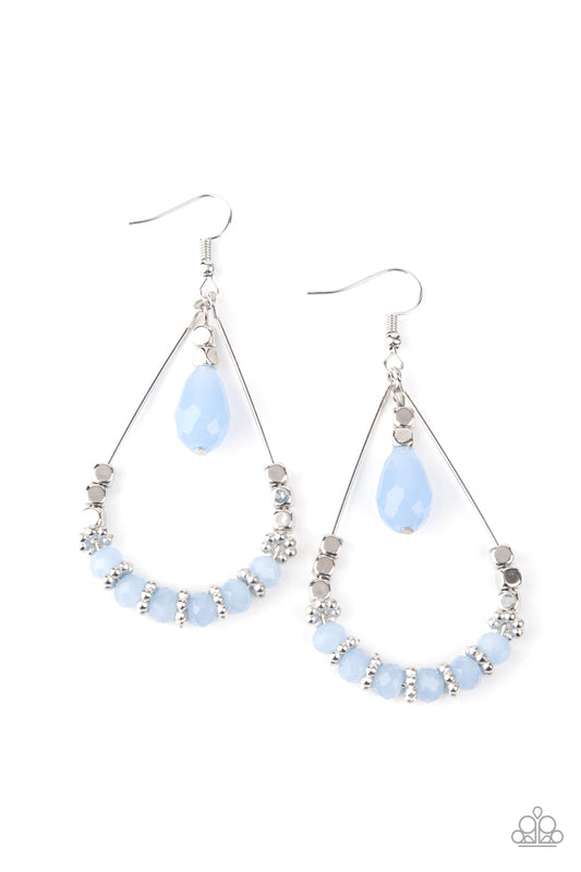 *Paparazzi Earrings* " Lovely Lucidity" Blue Earrings