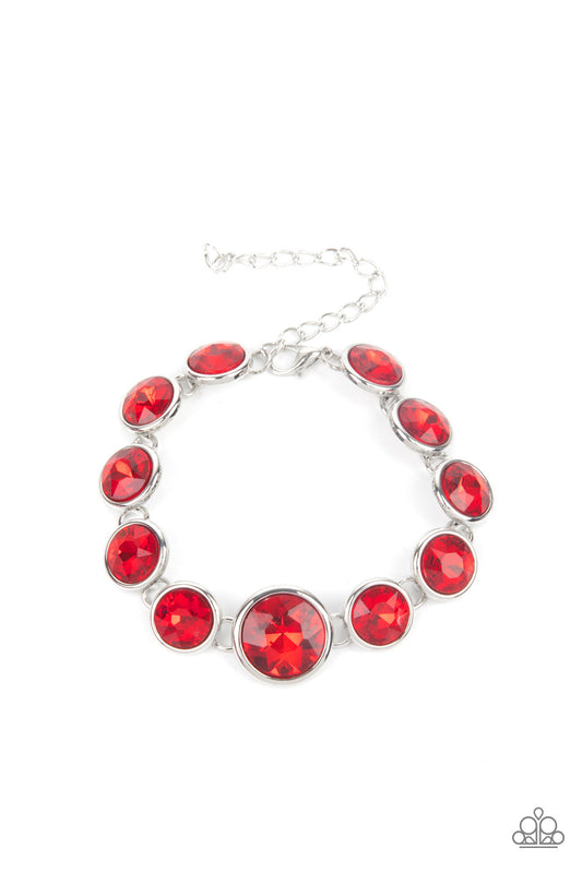 Lustrous Luminosity Red Bracelet by Paparazzi Accessories