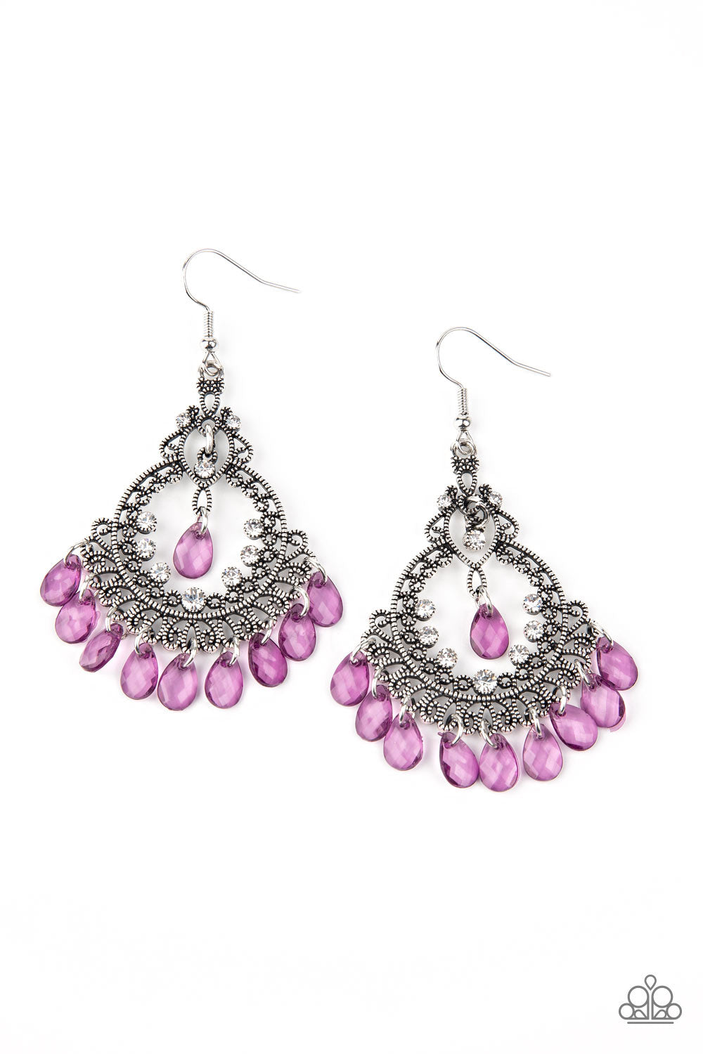 Paparazzi Accessories Lyrical Luster Purple Earrings