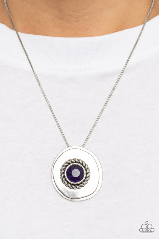 *Paparazzi Necklaces* "Make Me a MEDALLION-aire" Purple Necklace