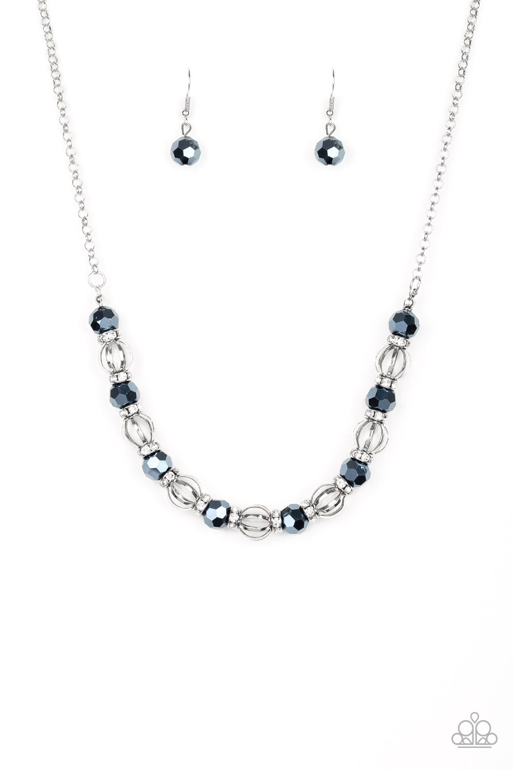 Metro Majestic Blue Necklace by Paparazzi Accessories