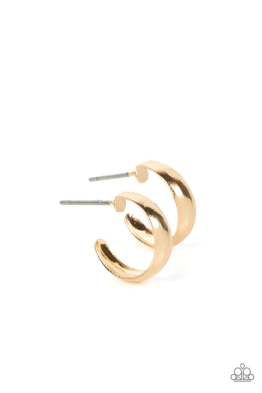 Mini Magic Gold Hoop Earrings by Paparazzi Accessories