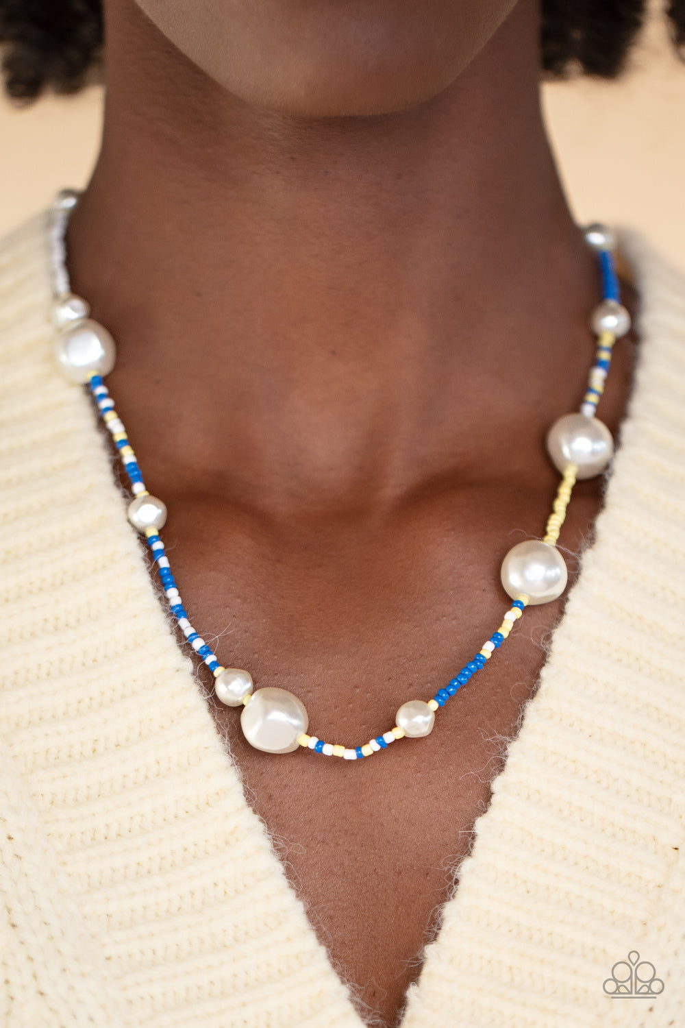 Modern Marina Blue Necklace by Paparazzi Accessories