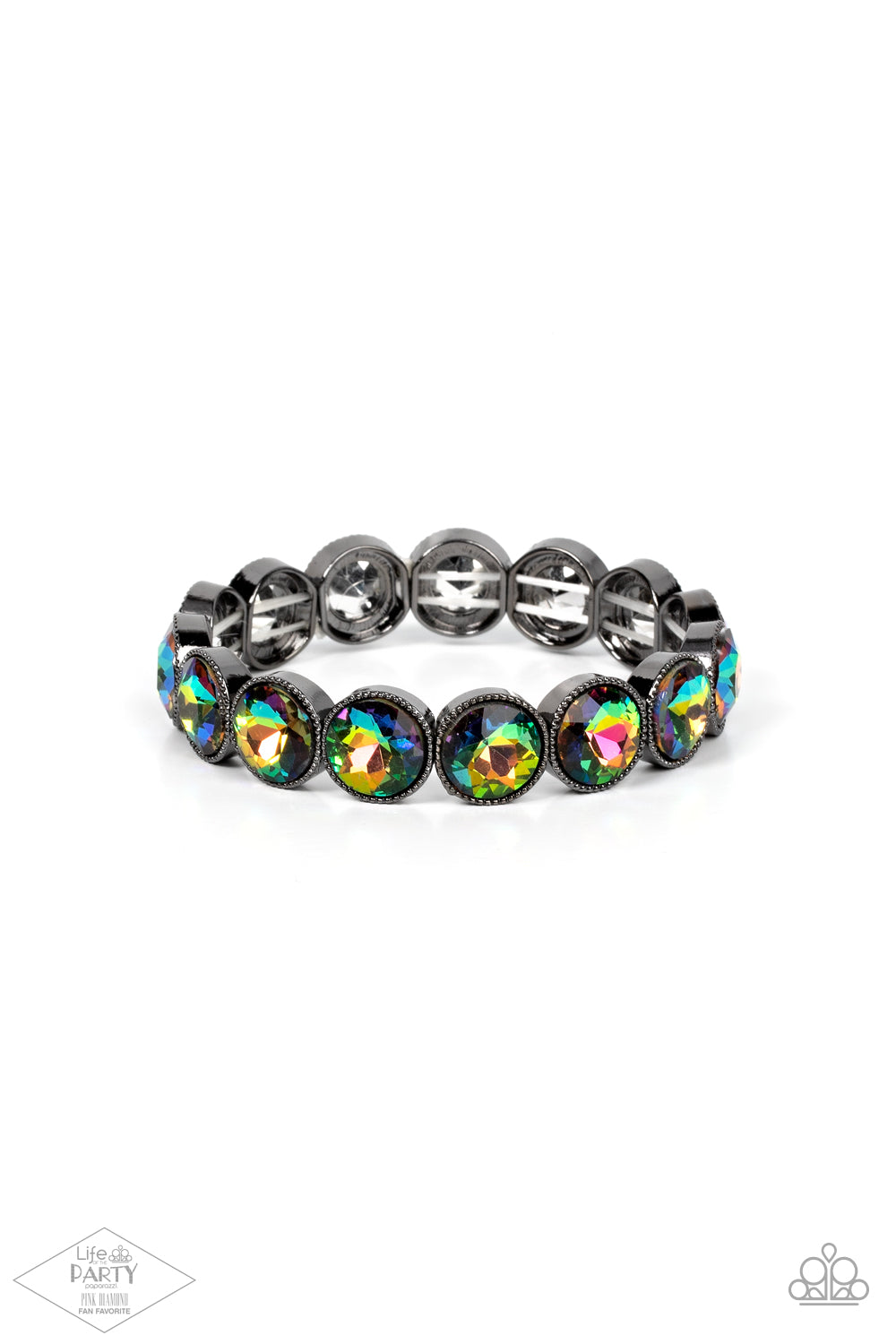 Number One Knockout Multi Oil Spill Bracelet by Paparazzi Accessories