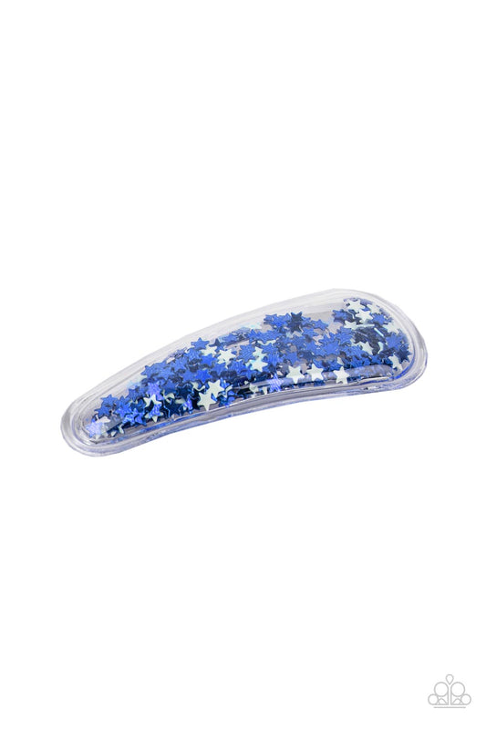 Oh, My Stars and Stripes Blue Paparazzi Accessories Hair Clip