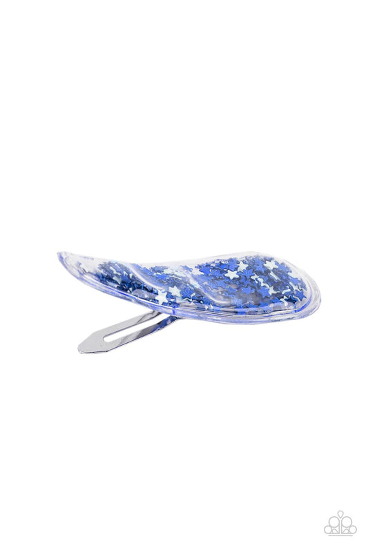 Oh, My Stars and Stripes Blue Paparazzi Accessories Hair Clip