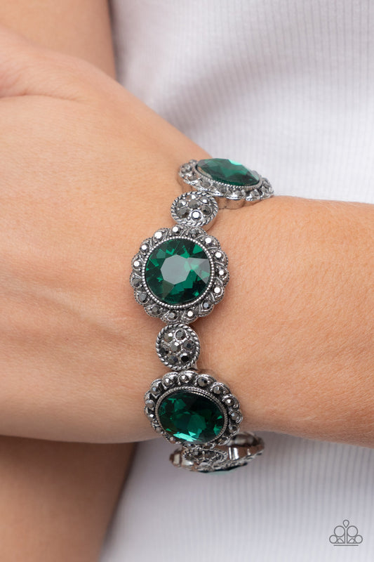 Palace Property Green Bracelet by Paparazzi Accessories