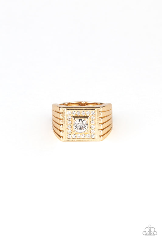 *Paparazzi Men's Ring* "Plunder" Gold Ring