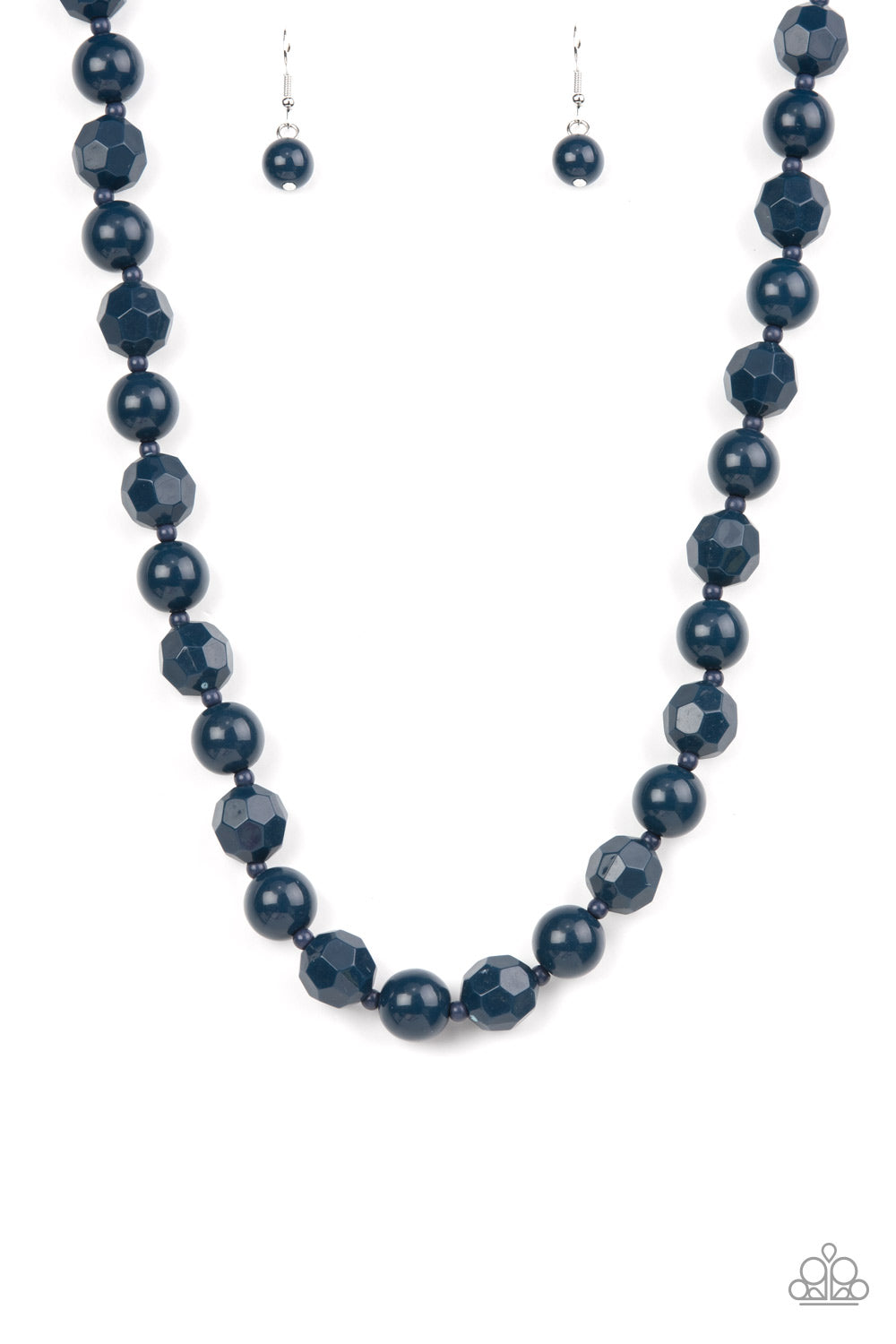 *Paparazzi Necklace* "Popping Promenade" Blue Necklace