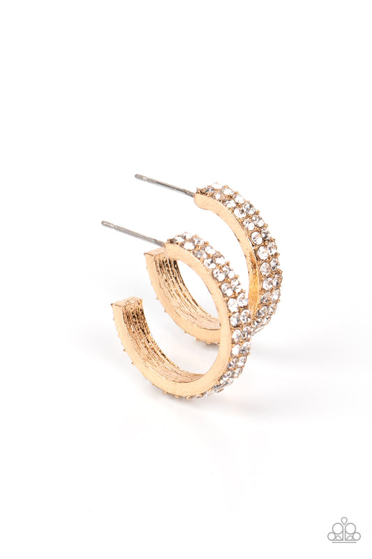 Positively Petite Gold Hoop Earrings by Paparazzi Accessories