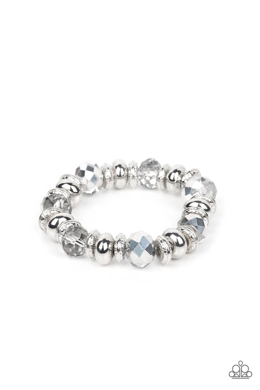 Power Pose Silver Bracelet by Paparazzi Accessories