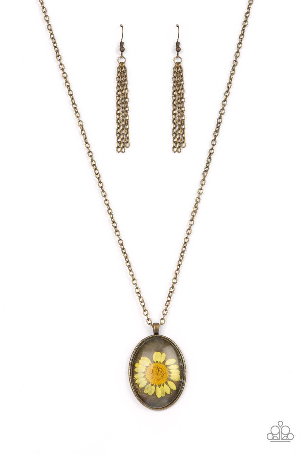 Prairie Passion Yellow Necklace by Paparazzi Accessories