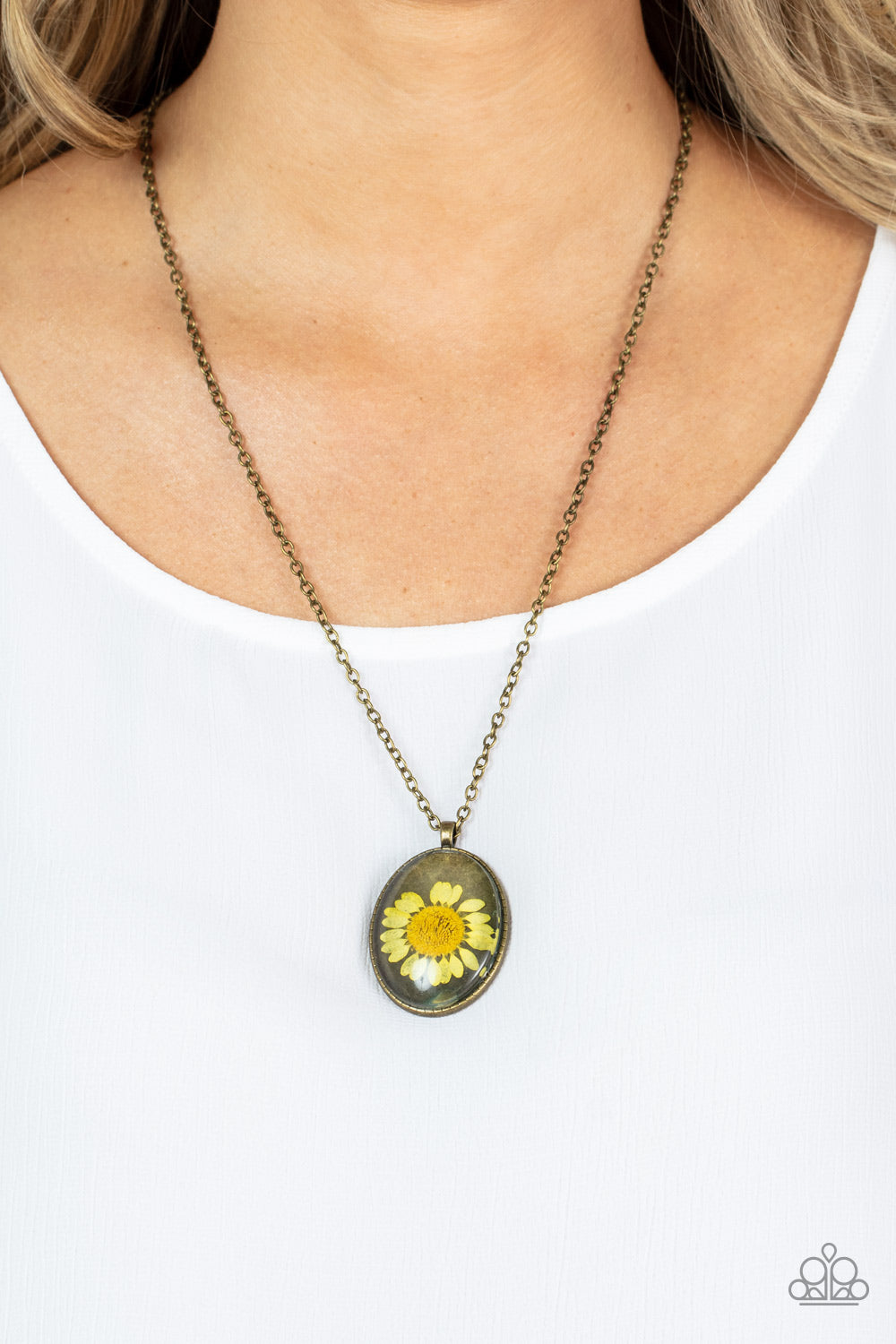 Prairie Passion Yellow Necklace by Paparazzi Accessories