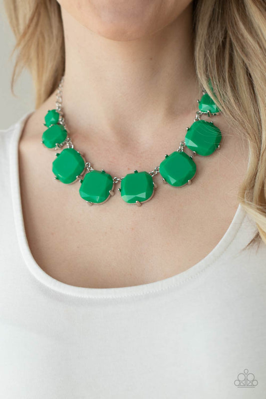 Prismatic Prima Donna Green Necklace by Paparazzi Accessories