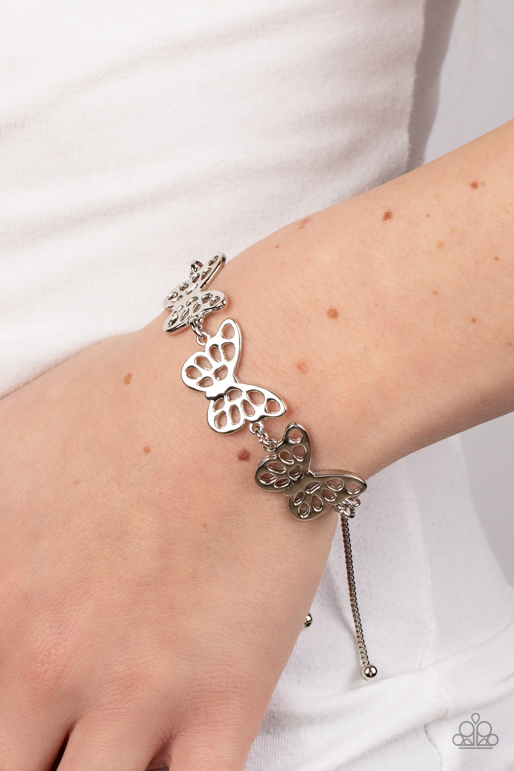 Put a WING on it Silver Bracelet by Paparazzi Accessories