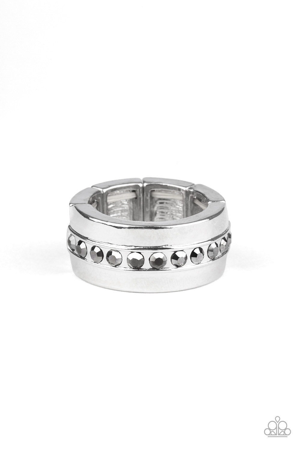 *Paparazzi Men's Rings* " Reigning Champ" Silver Ring