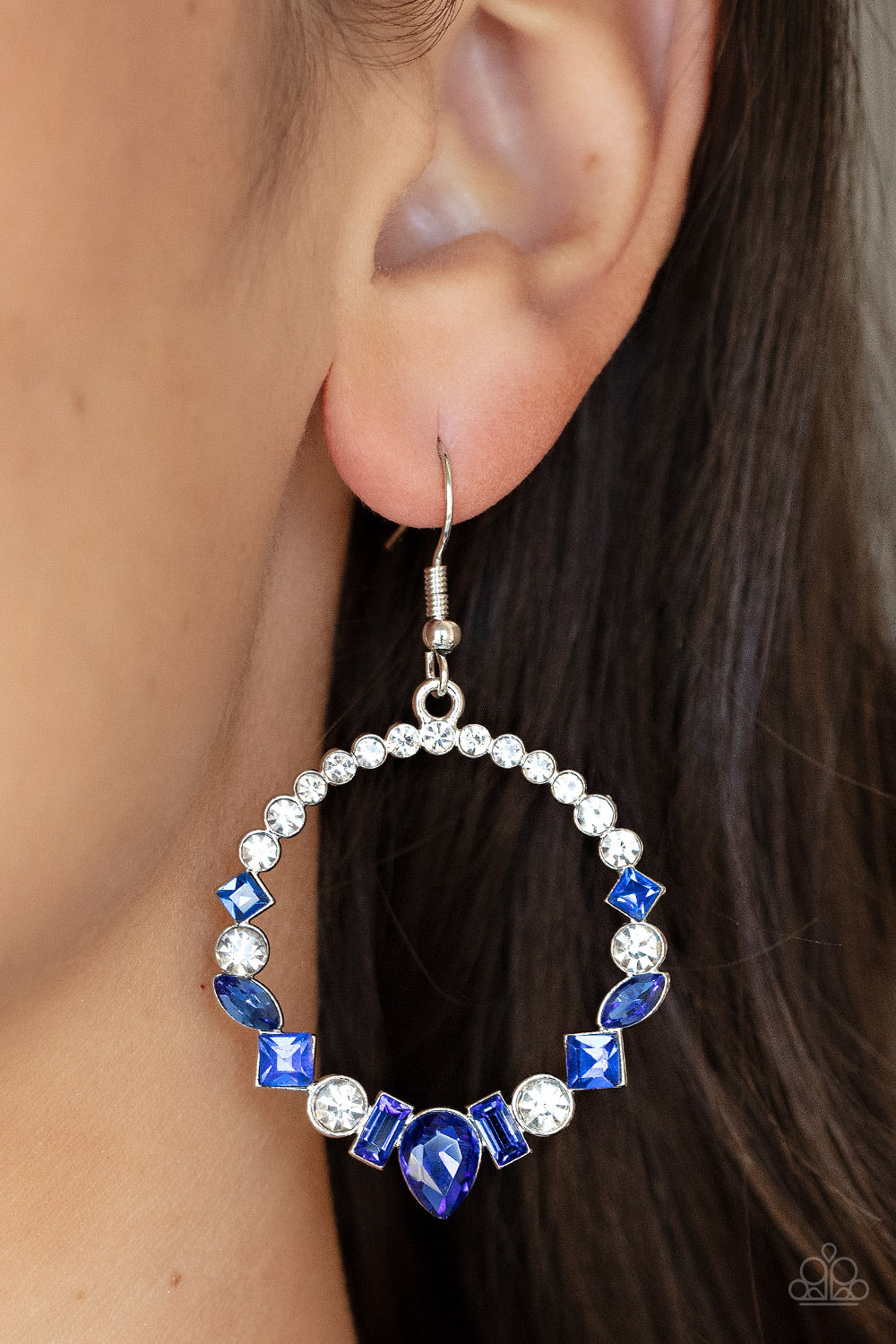 Revolutionary Refinement Blue Earrings by Paparazzi Accessories