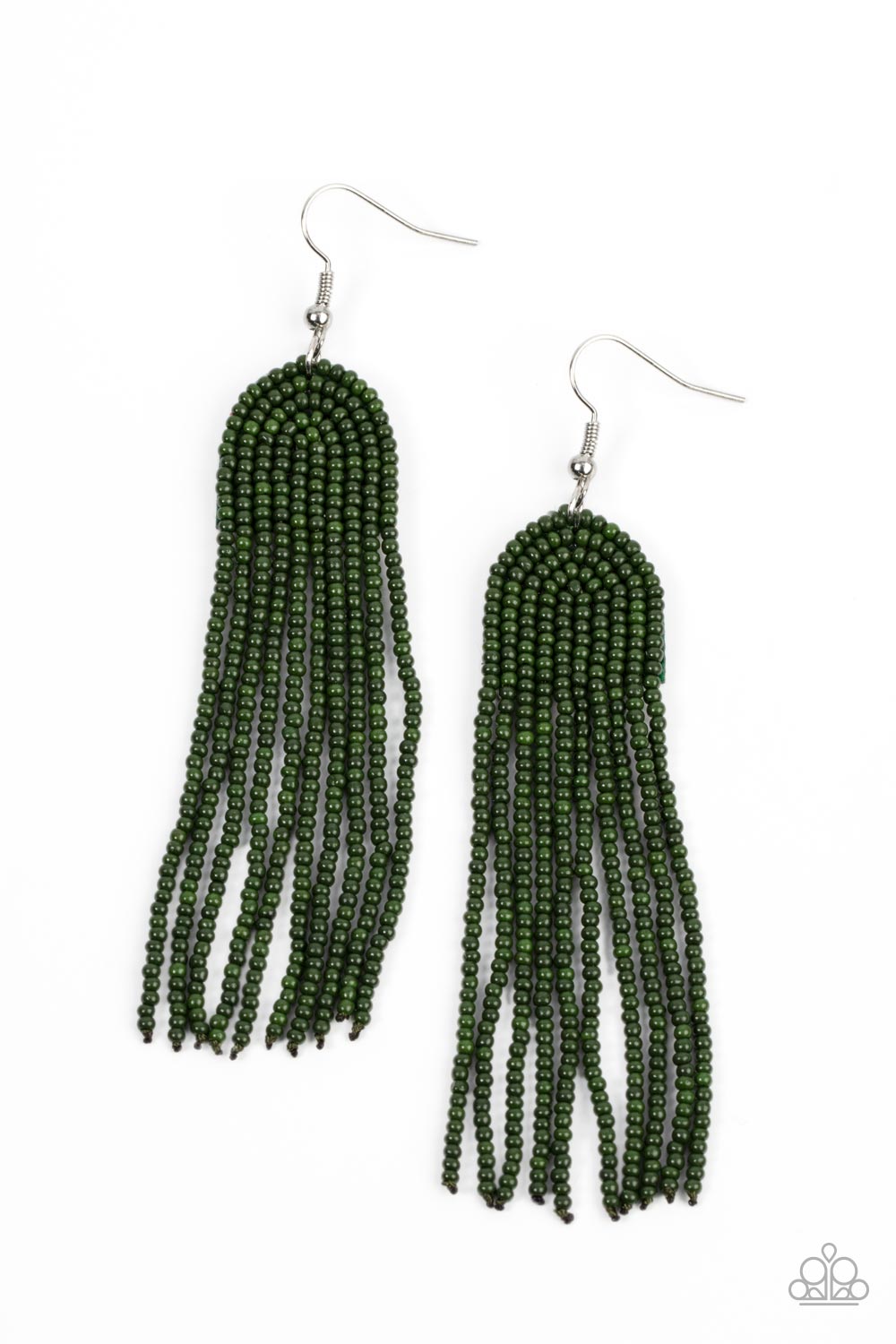 Right as RAINBOW Green Earrings by Paparazzi Accessories