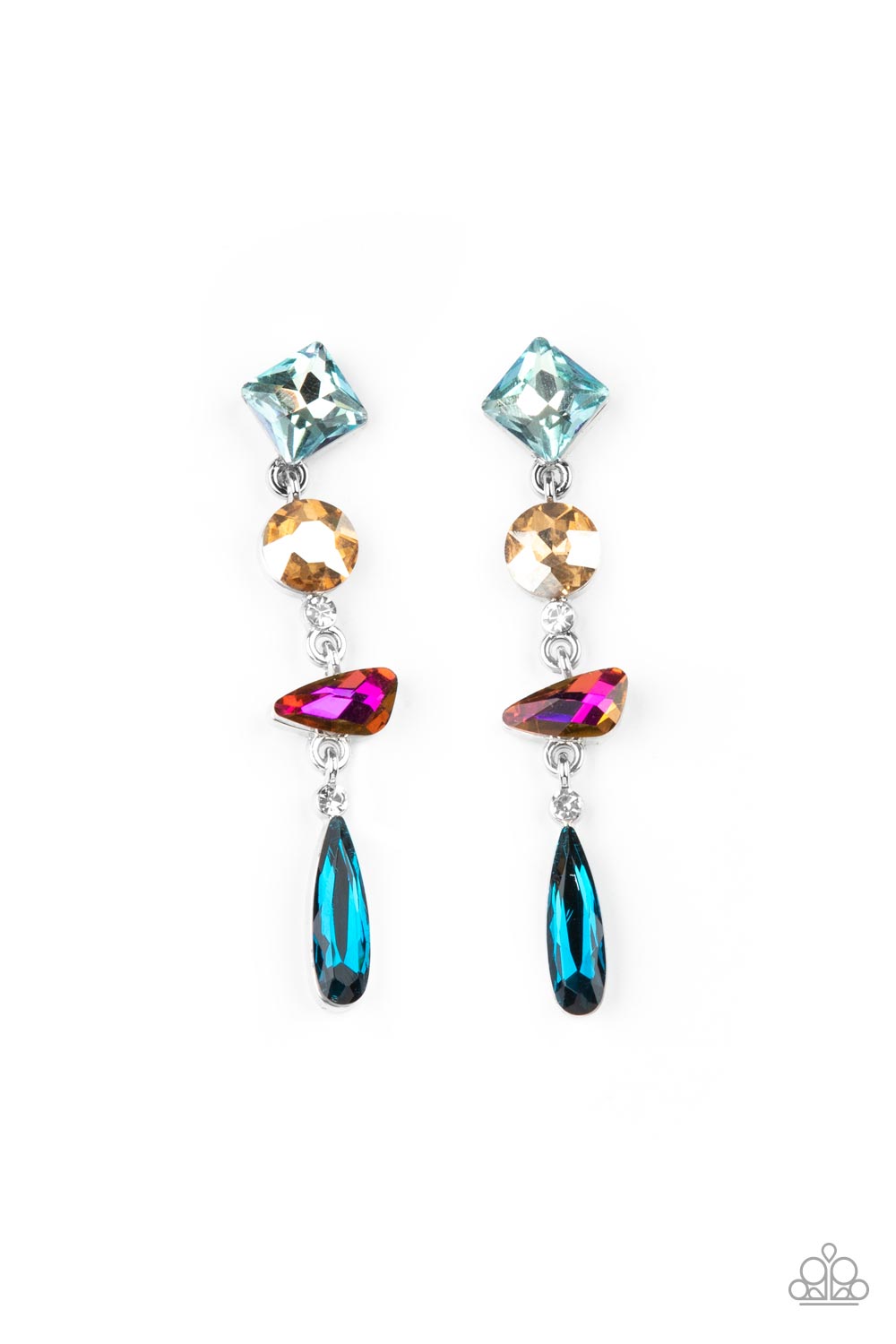 *Paparazzi Earrings* "Rock Candy Elegance" Multi Post Earring