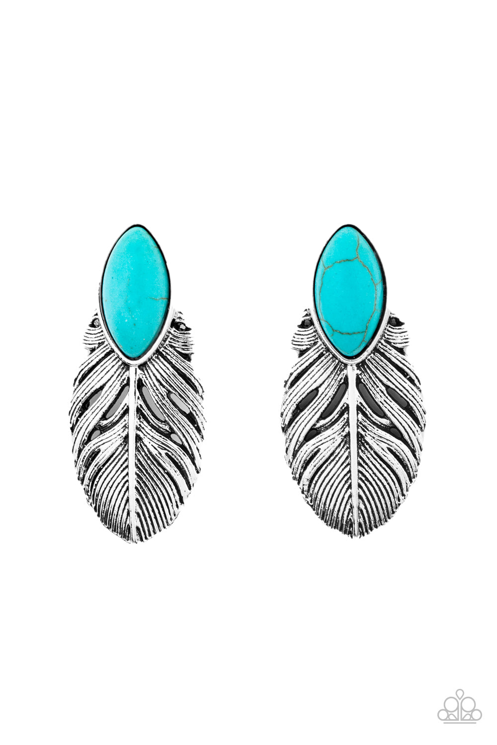 *Paparazzi Post Earrings* "Rural Roadrunner" Blue Post Earrings