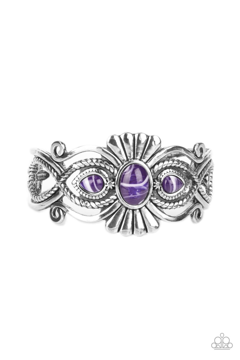 *Paparazzi Bracelet* " Rural Rumination" Purple Cuff Bracelet