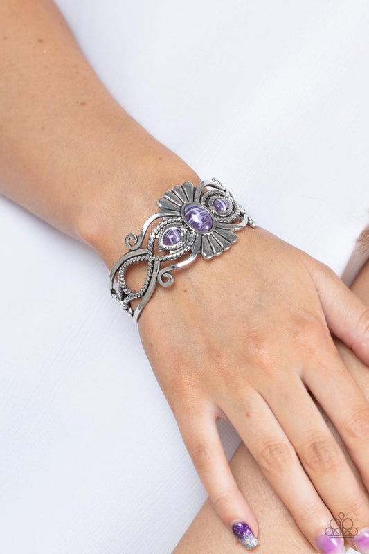 *Paparazzi Bracelet* " Rural Rumination" Purple Cuff Bracelet