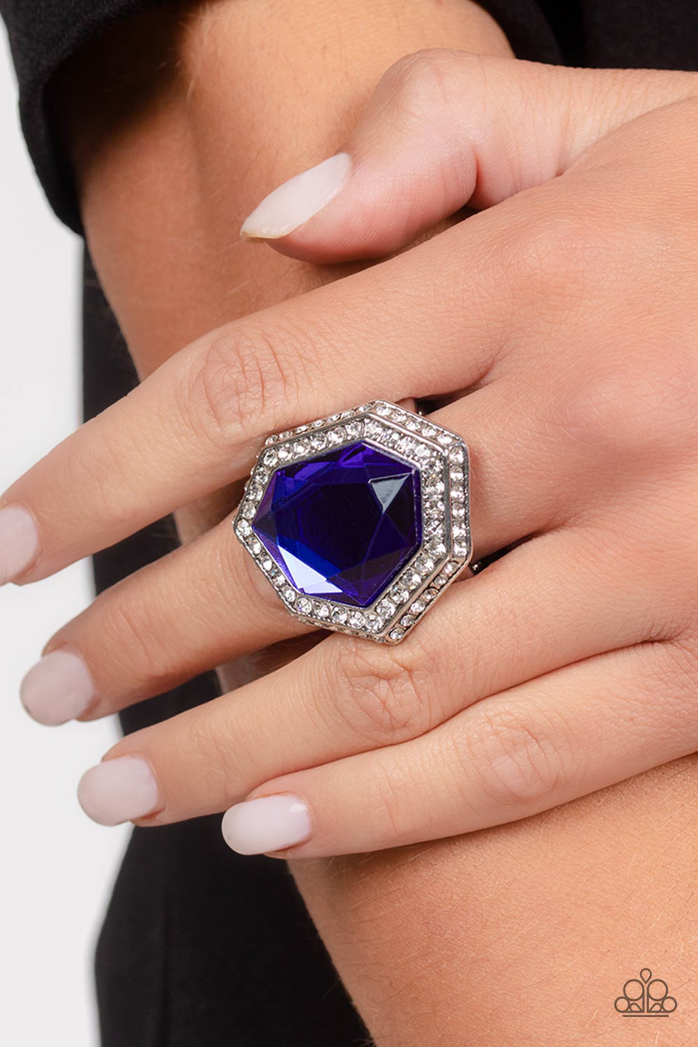 Smoldering Sass Blue Ring by Paparazzi Accessories